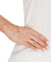 Moon & Star Charm Bracelet in 10k Gold