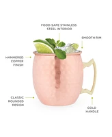 True Brands Hamme Moscow Mule Mugs, 2 Piece, 16 Oz