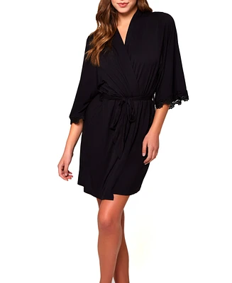 Women's Molly Ultra Soft Knit Blend Dotted Mesh Robe