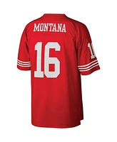 Men's Joe Montana Scarlet San Francisco 49ers Legacy Replica Jersey