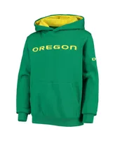Big Boys Green Oregon Ducks Logo Pullover Hoodie