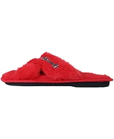 Women's Foco Chicago Blackhawks Script Cross Slide Slippers