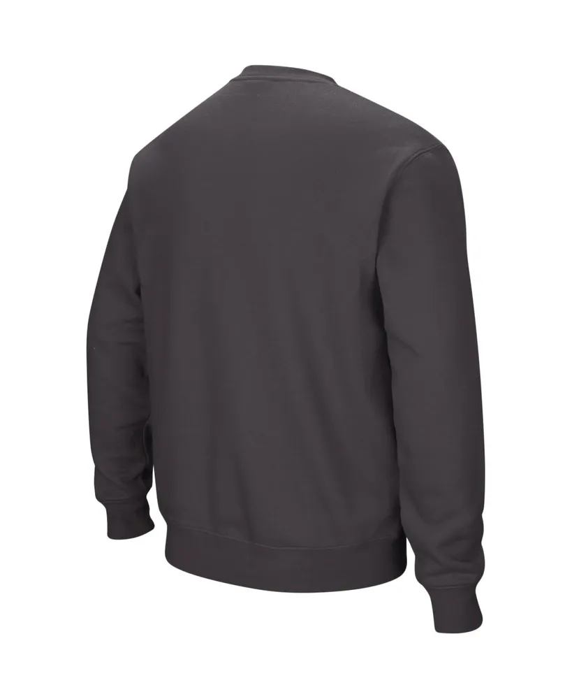 Colosseum Men's Kansas Jayhawks Arch & Logo Crew Neck Sweatshirt