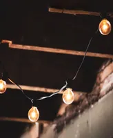 20 Count Clear G50 Globe Patio Lights with 19' Black Wire