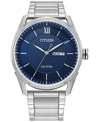 Citizen Eco-Drive Men's Classic Stainless Steel Bracelet Watch 42mm