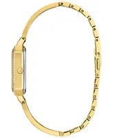 Citizen Eco-Drive Women's Crystal Gold-Tone Stainless Steel Bangle Bracelet Watch 23mm
