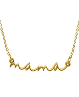 Adornia Cursive Mama Necklace