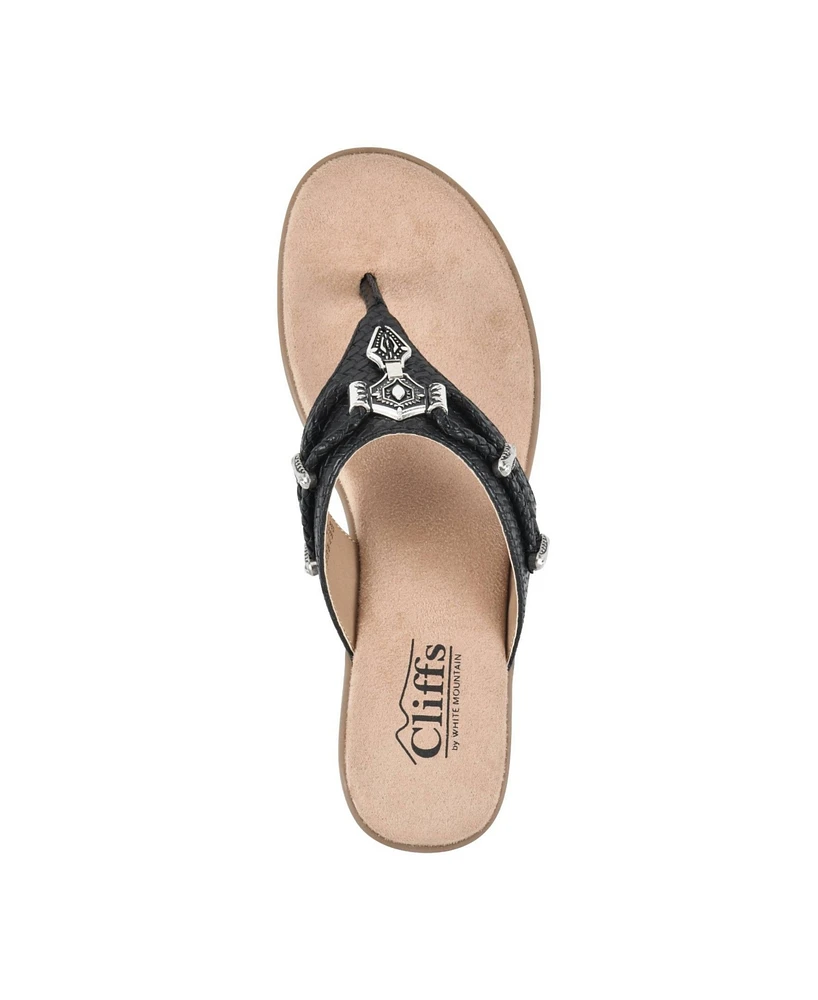 Cliffs by White Mountain Women's Bailee Thong Sandal