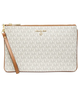 Michael Michael Kors Logo Jet Set Charm Wristlet