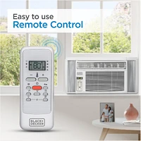 Black & Decker BD12WT6 Window Air Conditioner with Remote Control ,12000 Btu, Cools Up to 550 Square Feet, Energy Efficient, White
