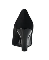 Bandolino Women's Tufflove Peep Toe Wedge Pumps