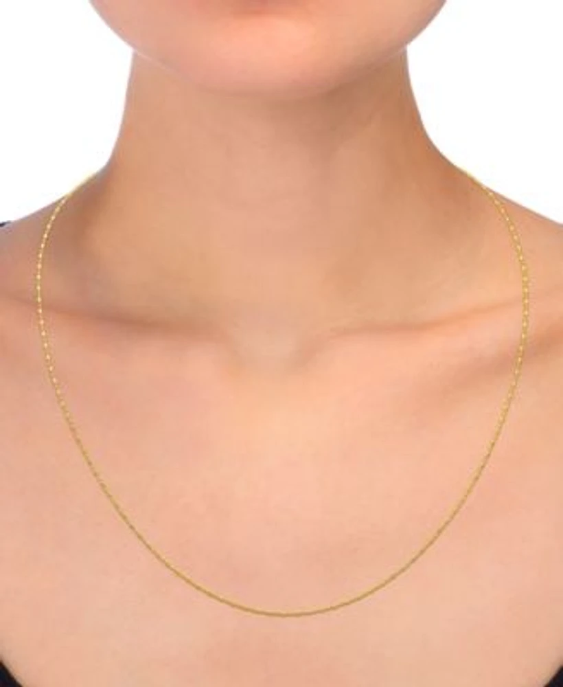 14k Gold Necklace 18 24 Dot Dash Chain