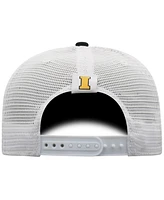 Men's Top of the World Black, White Iowa Hawkeyes Trucker Snapback Hat