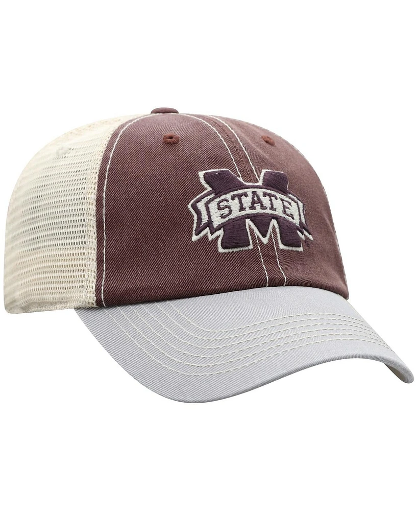 Men's Top of the World Maroon Mississippi State Bulldogs Offroad Trucker Snapback Hat