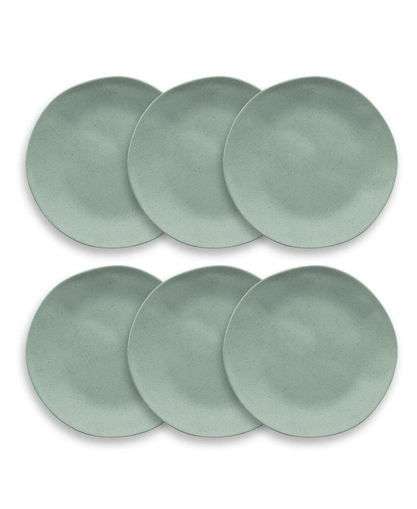 Abode Homewares Wheat Pp 6-Piece Salad Plate 8.5"