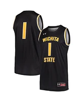 Men's Under Armour Black #1 Wichita State Shockers Basketball Replica Jersey