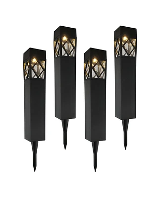 Solar Powered Garden Tabletop Lights, Set of 4