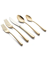 Cambridge Silversmiths Samantha Gold Mirror 20-Piece Flatware Set, Service for 4