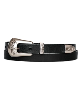 Lucky Brand Women's Western Hardware Leather Pant Belt
