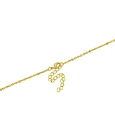 Women's Clear Crystal Mushrooms Pendant Necklace