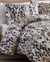 Kenneth Cole New York Abstract Leopard 3 Piece Comforter Set