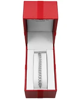 Wrapped Diamond Large Link Bolo Bracelet (1/2 ct. t.w.) Sterling Silver or 14k Gold-Plated Silver, Created for Macy's