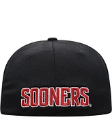 Men's Top of the World Black Oklahoma Sooners Reflex Logo Flex Hat