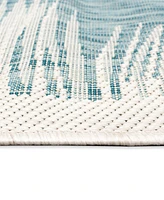 Liora Manne' Carmel Fronds 4'10" x 7'6" Outdoor Area Rug