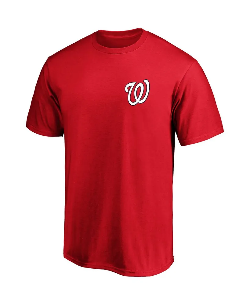 Men's Fanatics Red Washington Nationals Number One Dad Team T-shirt