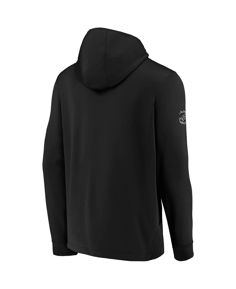 Men's Fanatics Black San Jose Sharks Authentic Pro Locker Room Pullover Hoodie