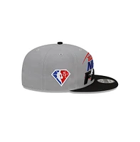 Men's New Era Gray/Black Boston Celtics 2022 Eastern Conference Champions Locker Room 9FIFTY Snapback Adjustable Hat