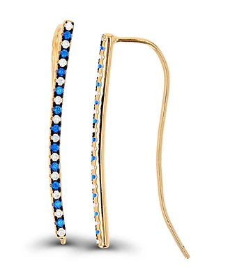 Fishhook Earrings in 14K Rose Gold Plated Sterling Silver