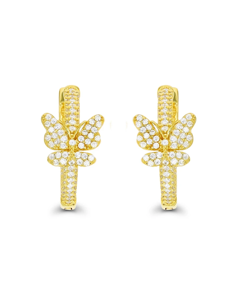 Hoop Earrings 14K Gold Plated or Sterling Silver