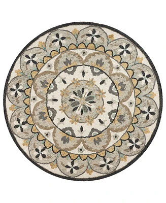 Lr Home Radiance Rdc-100 6' x 6' Round Area Rug