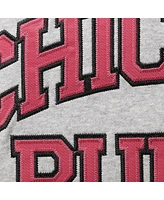 Men's Mitchell & Ness Scottie Pippen Heathered Gray Chicago Bulls Big and Tall Name Number Pullover Hoodie