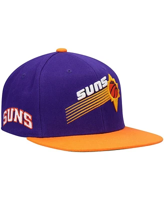 Men's Mitchell & Ness Purple and Orange Phoenix Suns Hardwood Classics Snapback Hat
