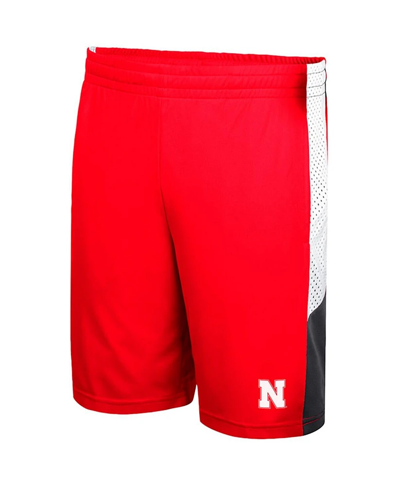 Men's Colosseum Scarlet Nebraska Huskers Very Thorough Shorts