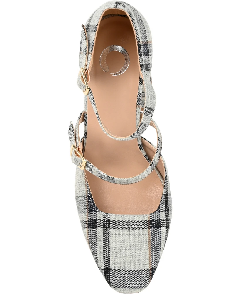 Journee Collection Women's Isadorah Double Strap Heels