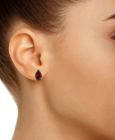 Garnet (2-3/8 ct. t.w.) and Diamond Accent Stud Earrings 14K Yellow Gold or White