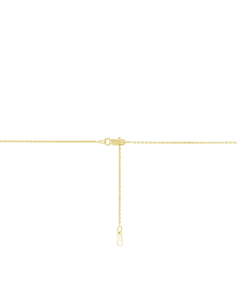 Opal (1 ct. t.w.) & Diamond (1/10 ct. t.w.) 18" Pendant Necklace in 14k Gold