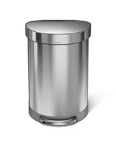 simplehuman 60 Liter Semi-Round Liner Rim Kitchen Trash Can