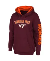 Women's Colosseum Maroon Virginia Tech Hokies Loud and Proud Pullover Hoodie