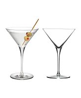 Nude Glass Vintage-Like Martini Glasses, Set of 2