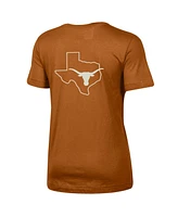 Women's Champion Texas Orange Texas Longhorns Runnin' Horns V-Neck T-shirt