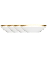 Noritake Charlotta Gold Set of 4 Fruit Bowls, Service For 4
