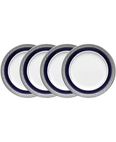 Noritake Crestwood Cobalt Platinum Set of 4Bread & Butter/Appetizer Plates, Service For 4