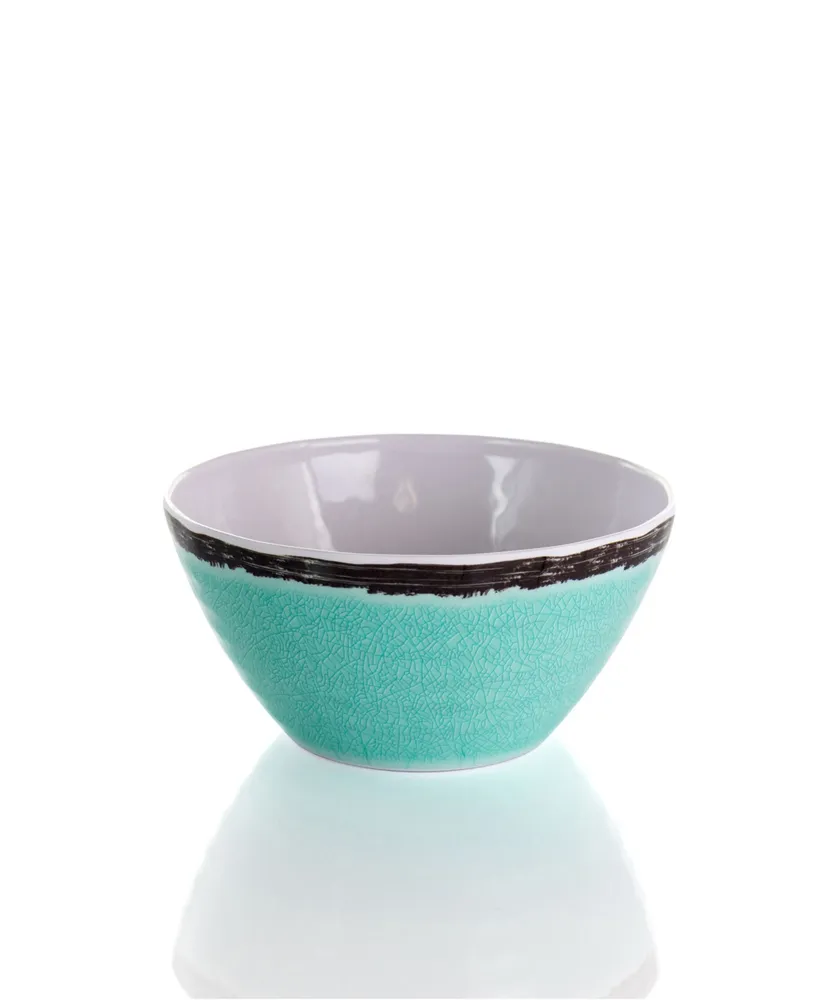 Elama Turquoise Melamine 12 Pc. Dinnerware Set, Service for 4
