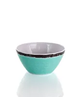 Elama Turquoise Melamine 12 Pc. Dinnerware Set, Service for 4