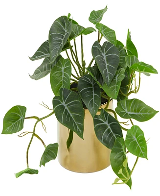 Modern Pothos Artificial Plant, 11.5"