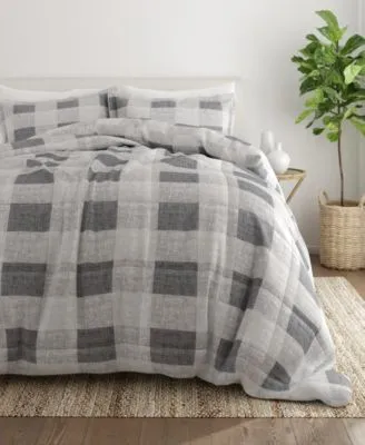 Ienjoy Home Ultra Soft Gingham Comforter Sets